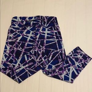 Athleta floral graphic design leggings
